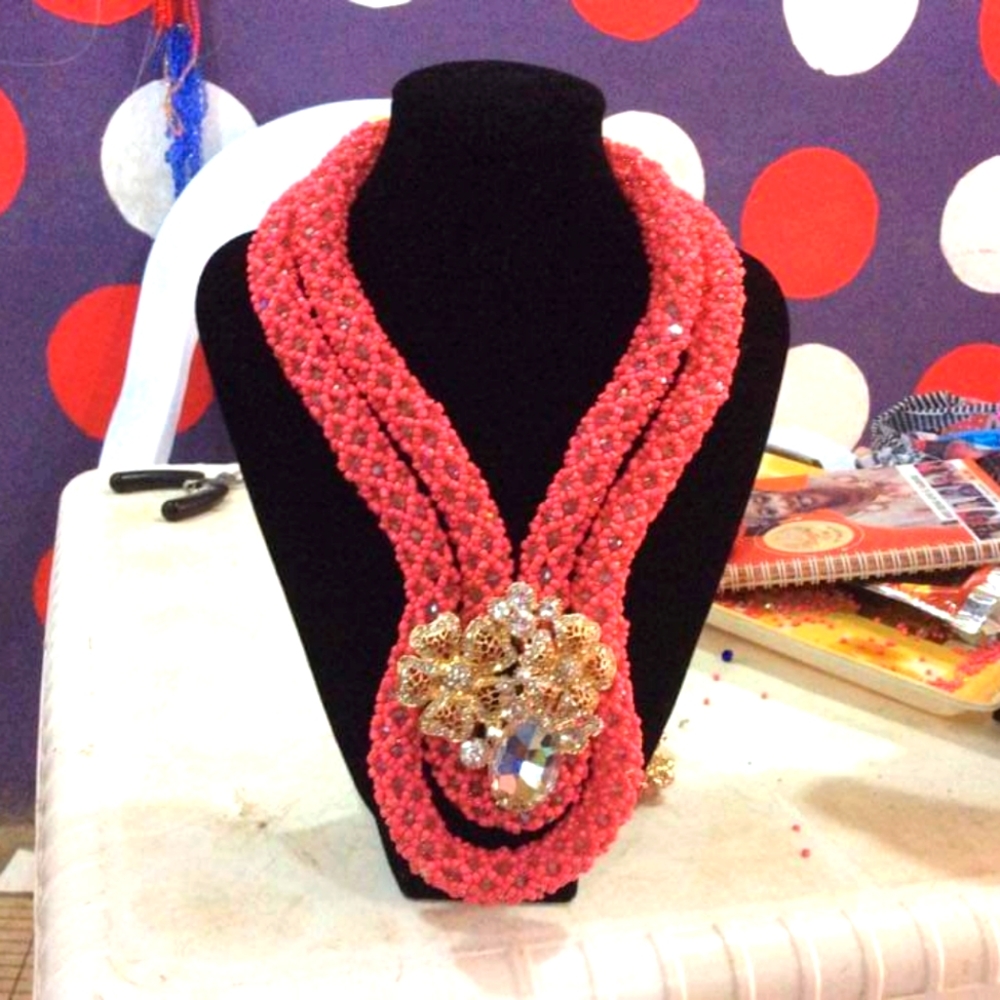 Hand made african bead set for all occasions.